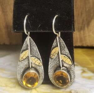 Sterling Silver Citrine Earrings